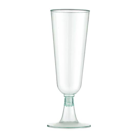 4.9oz. Mint Plastic Champagne Glasses by Celebrate It™, 8ct.